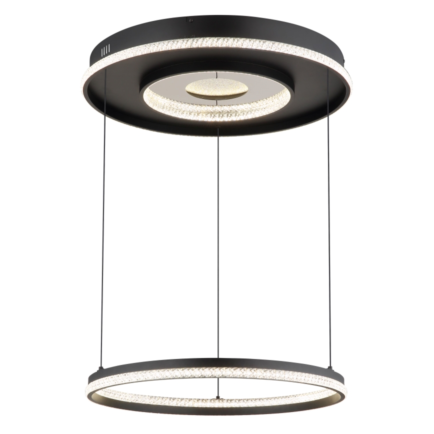 Globo - LED dæmpbar loftlampe på kabel LED/54W/230V 2700-6500K Ø 60 cm sort + fjernbetjening