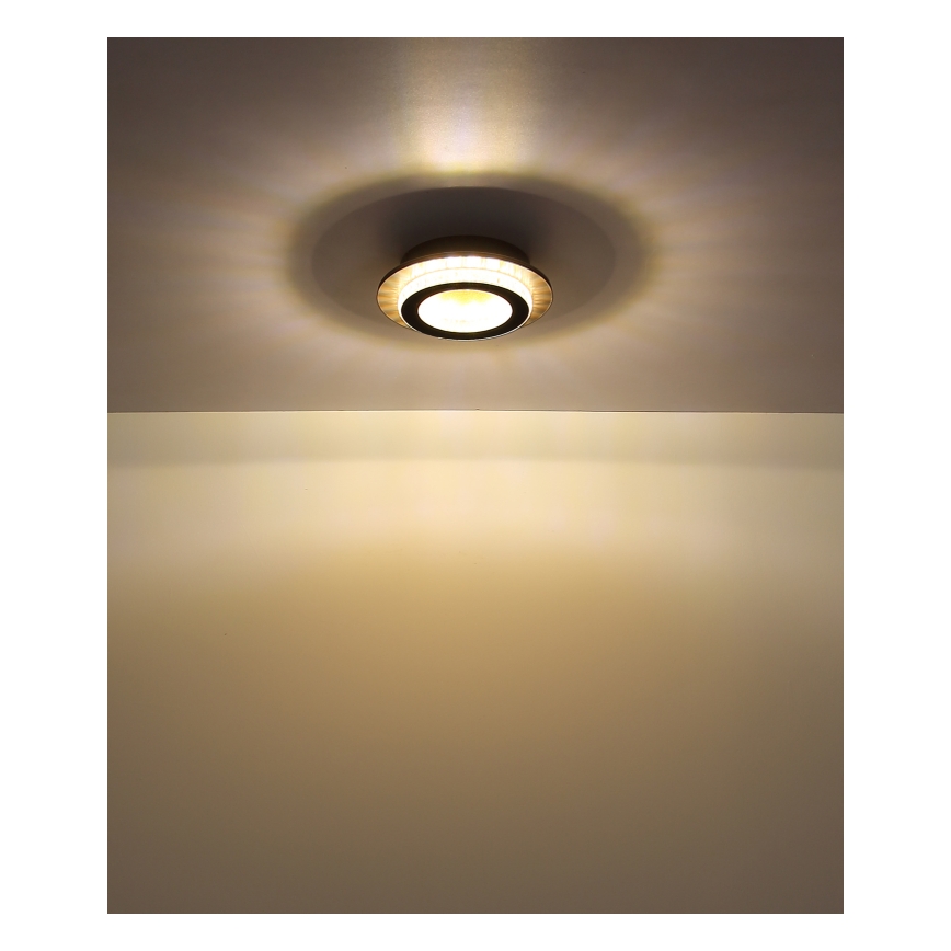Globo - LED-loftlampe LED/12W/230V 3000/4000/6500K Ø 20 cm sort