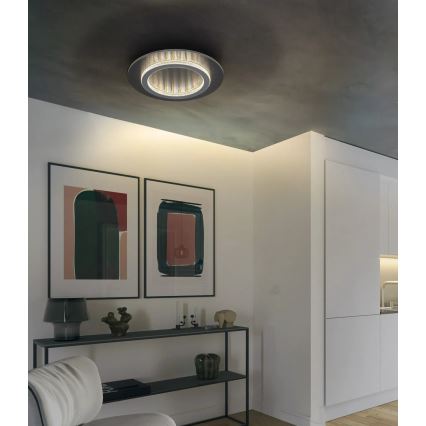 Globo - LED-loftlampe 24W/230V, 3000/4000/6500K, Ø 35 cm, antracit