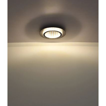 Globo - LED-loftlampe 24W/230V, 3000/4000/6500K, Ø 35 cm, antracit