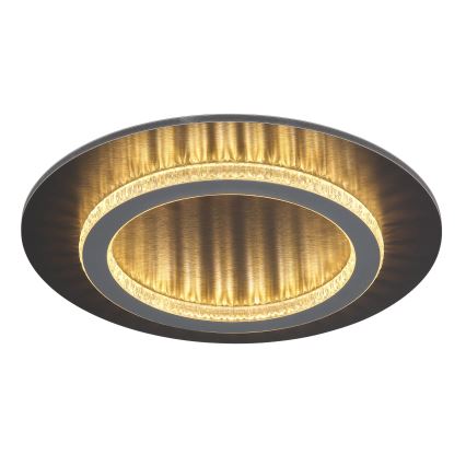 Globo - LED-loftlampe 24W/230V, 3000/4000/6500K, Ø 35 cm, antracit
