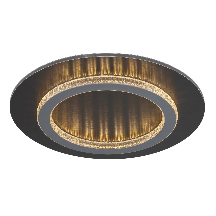 Globo - LED-loftlampe 24W/230V, 3000/4000/6500K, Ø 35 cm, antracit