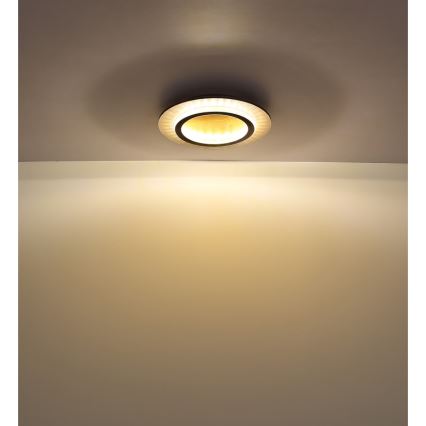 Globo - LED-loftlampe LED/24W/230V 3000/4000/6500K Ø 35 cm sort