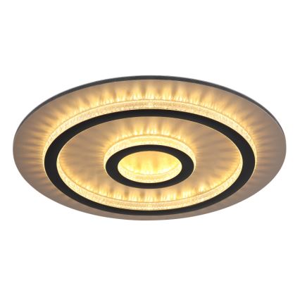 Globo - Dæmpbar LED-loftlampe LED/40W/230V 3000-6500K Ø 45 cm sort + fjernbetjening