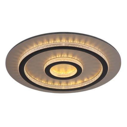 Globo - Dæmpbar LED-loftlampe LED/40W/230V 3000-6500K Ø 45 cm sort + fjernbetjening
