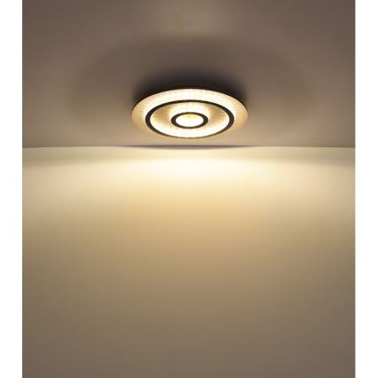 Globo - Dæmpbar LED-loftlampe LED/40W/230V 3000-6500K Ø 45 cm sort + fjernbetjening