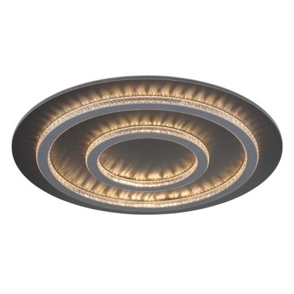 Globo - LED-dæmpbar loftlampe LED/60W/230V 3000-6500K Ø 55 cm antracit + fjernbetjening