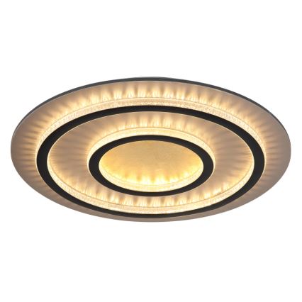 Globo - Dæmpbar LED-loftlampe LED/60W/230V 3000-6500K Ø 55 cm sort + fjernbetjening