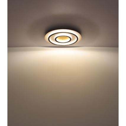 Globo - Dæmpbar LED-loftlampe LED/60W/230V 3000-6500K Ø 55 cm sort + fjernbetjening