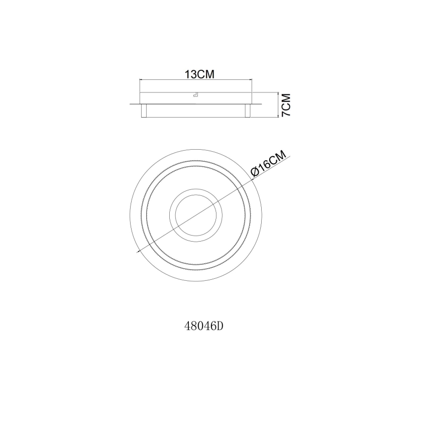 Globo - LED loftlampe LED/8W/230V 3000K Ø 16 cm