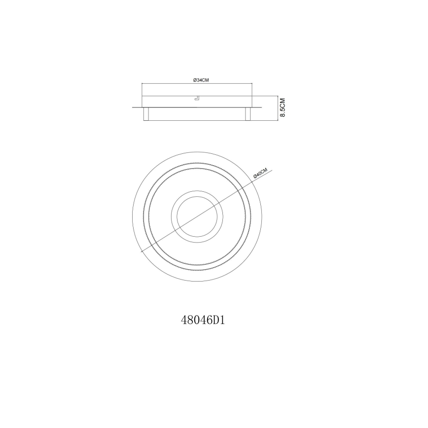 Globo - LED loftlampe LED/24W/230V 3000K Ø 40 cm