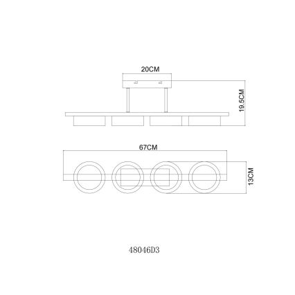 Globo - LED overflademonteret loftlampe LED/24W/230V 3000K