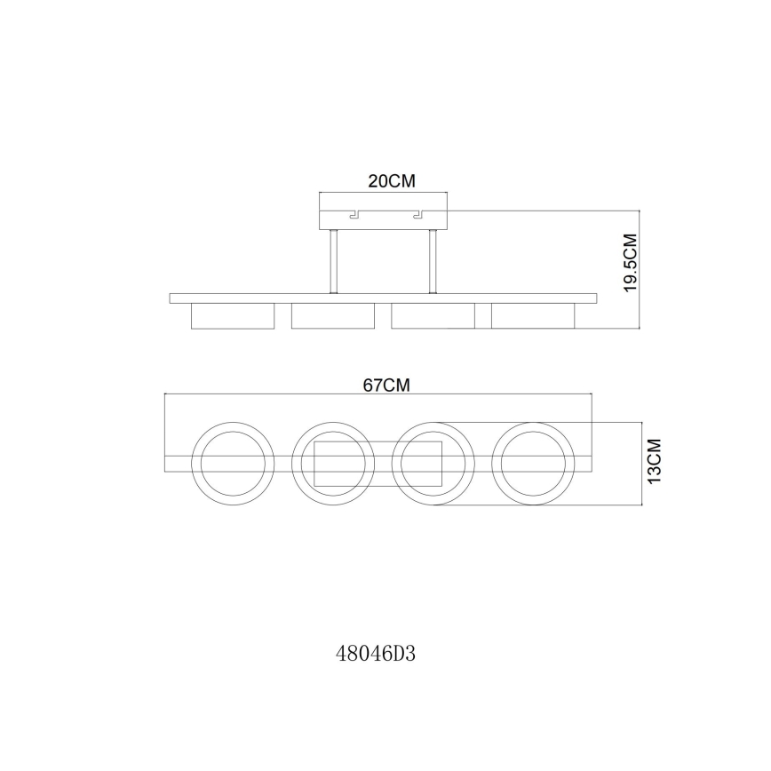 Globo - LED overflademonteret loftlampe LED/24W/230V 3000K