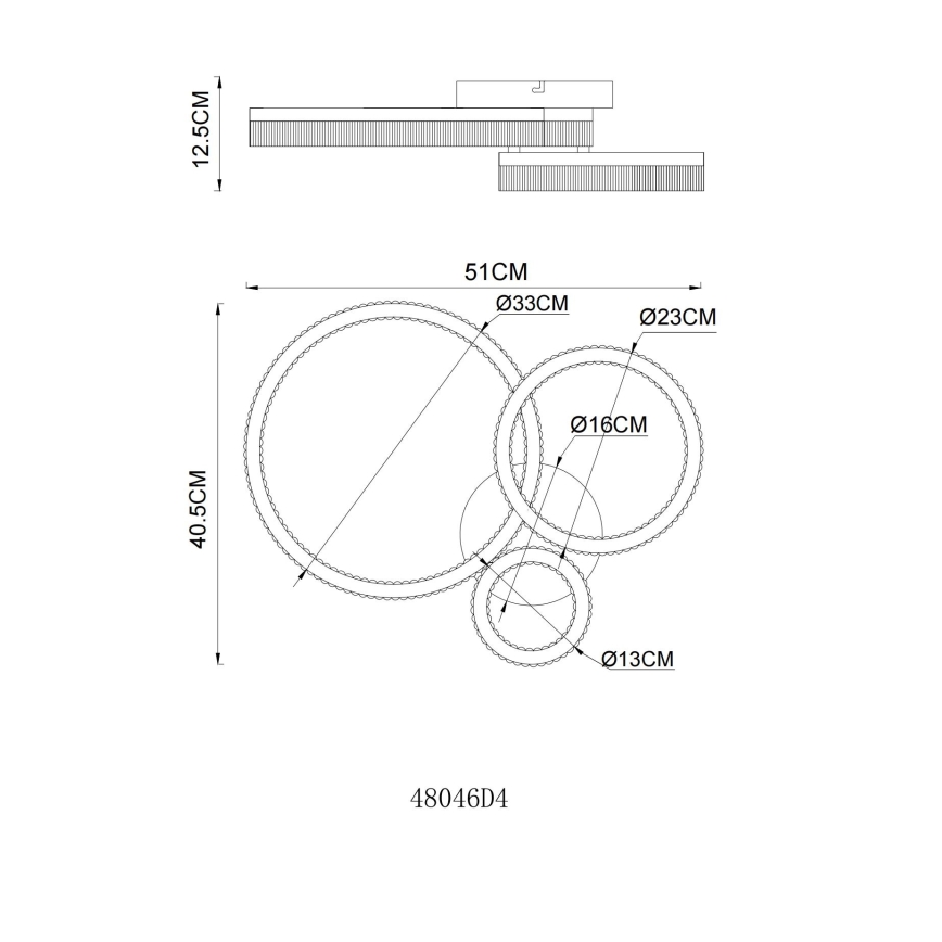 Globo - LED loftlampe LED/24W/230V 3000K 40,5x51 cm