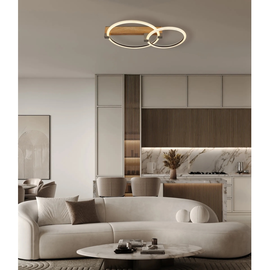 Globo - LED loftlampe LED/24W/230V 3000K 58x38 cm beige
