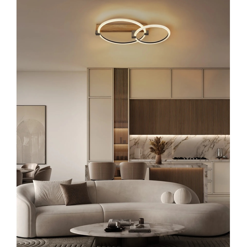 Globo - LED loftlampe LED/24W/230V 3000K 58x38 cm beige