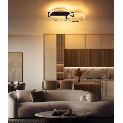 Globo - LED loftlampe LED/24W/230V 3000K 58x38 cm sort