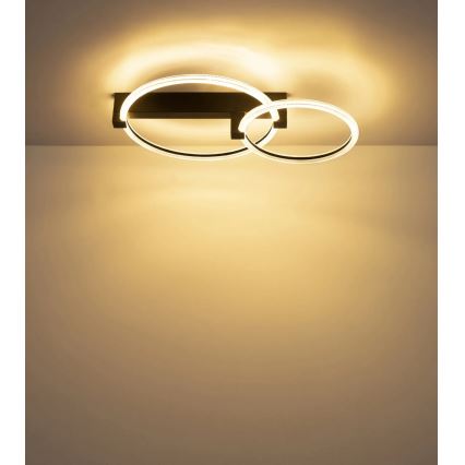 Globo - LED loftlampe LED/24W/230V 3000K 58x38 cm sort