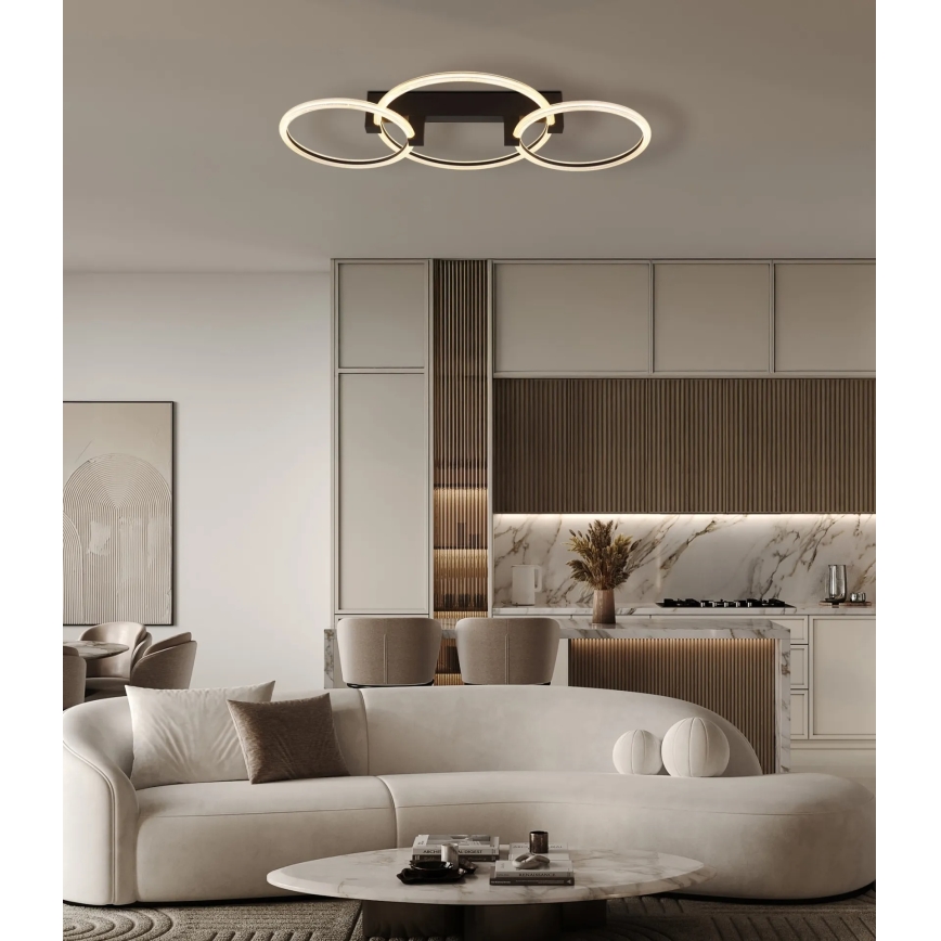 Globo - LED loftlampe LED/40W/230V 3000K 76,1x38 cm sort