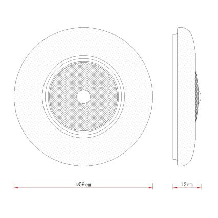 Globo - LED loftlampe LED/48W/230V 2700/4000/6000K Ø 59 cm hvid