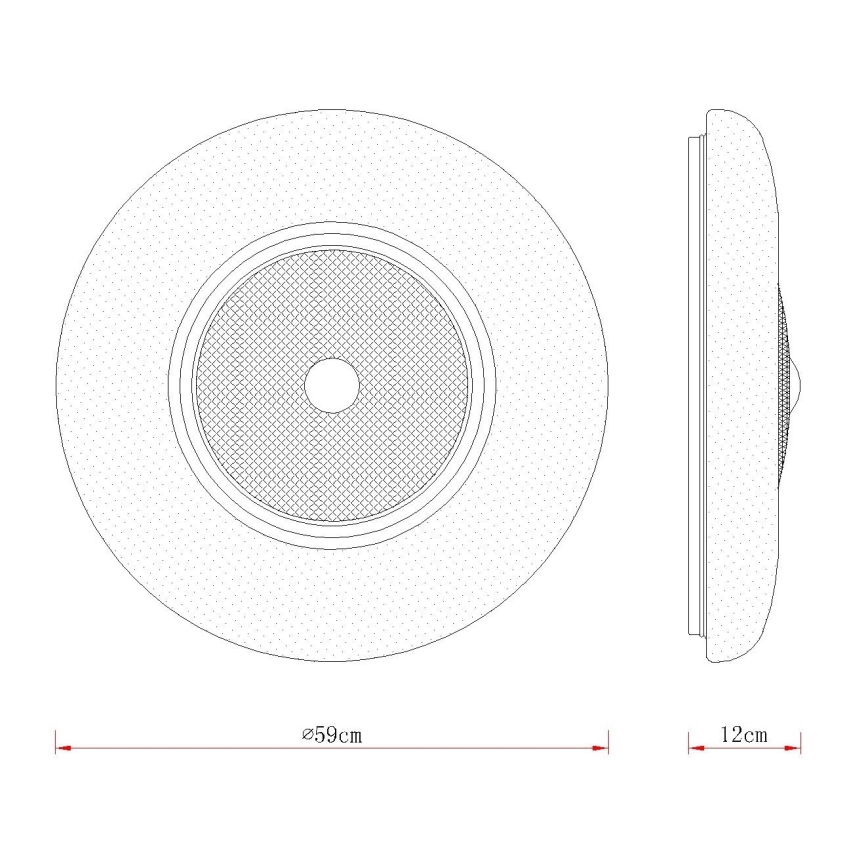 Globo - LED loftlampe LED/48W/230V 2700/4000/6000K Ø 59 cm hvid