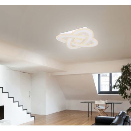 Globo - LED loftlampe dæmpbar LED/36W/230V 3000-6000K diameter 50 cm hvid + fjernbetjening