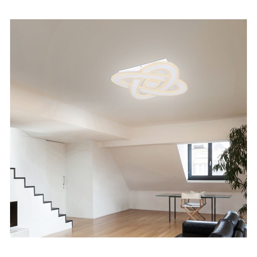 Globo - LED loftlampe dæmpbar LED/36W/230V 3000-6000K diameter 50 cm hvid + fjernbetjening