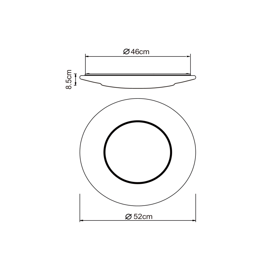 Globo - LED loftlampe LED/24W/230V 3000/4500/6500K