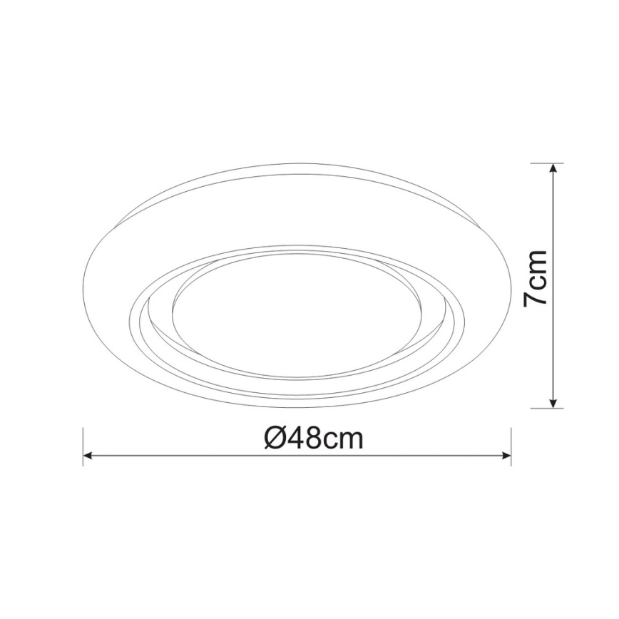 Globo - LED loftlampe dæmpbar LED/28W/230V 3000-6000K Tuya WiFi + fjernbetjening