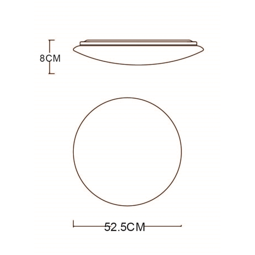 Globo - LED loftlampe dæmpbar LED/48W/230V 3000-6400K + fjernbetjening