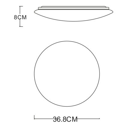 GLOBO - LED loftlampe LED/24W/230V