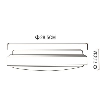 Globo - LED loftlampe LED/18W/230V 3000K