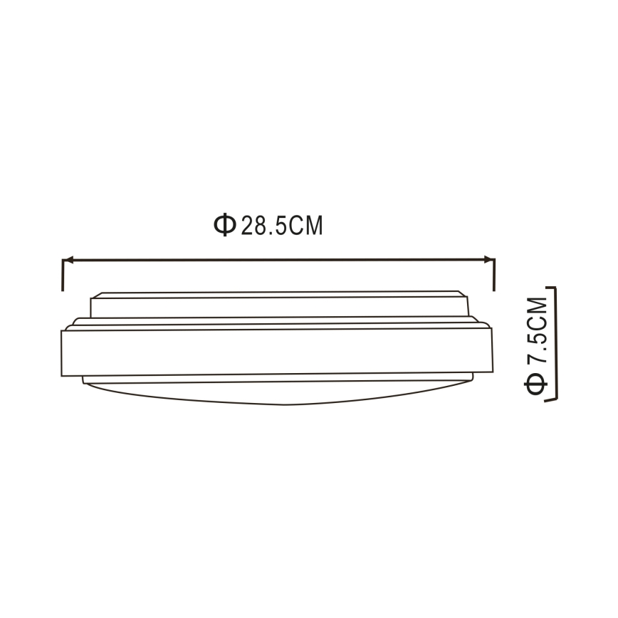 Globo - LED loftlampe LED/18W/230V 3000K
