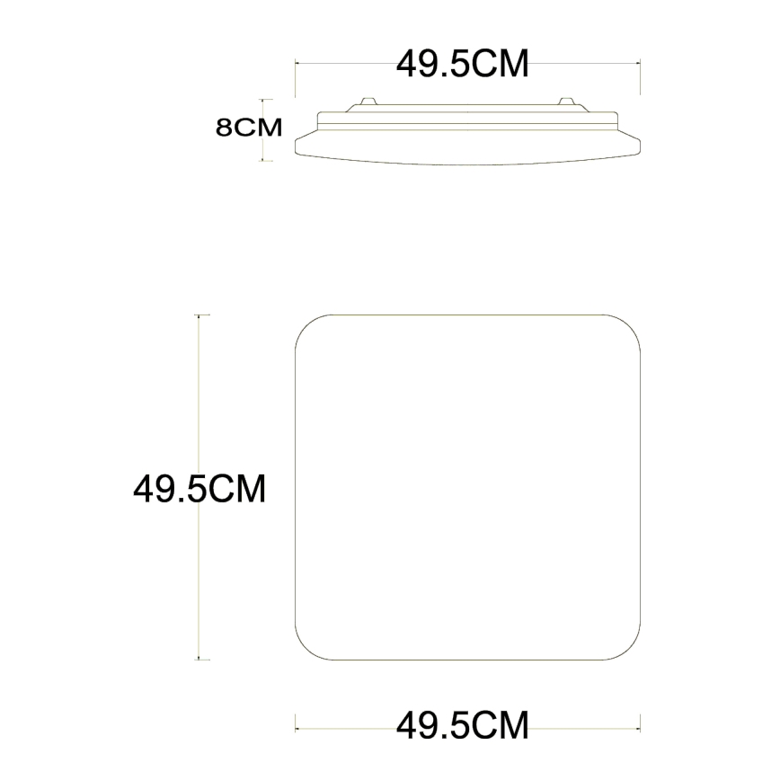 Globo - LED dæmpbar loftlampe LED/40W/230V 2700-6500K Ø 50 cm Wi-Fi Tuya + fjernbetjening