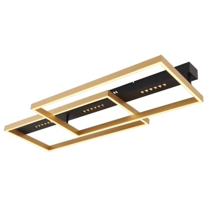 Globo 48461-54 - LED loftlampe LUFFY LED/54W/230V 39,8x90 cm sort/guld