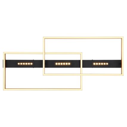 Globo 48461-54 - LED loftlampe LUFFY LED/54W/230V 39,8x90 cm sort/guld