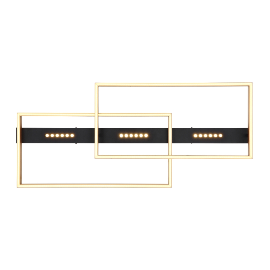 Globo 48461-54 - LED loftlampe LUFFY LED/54W/230V 39,8x90 cm sort/guld