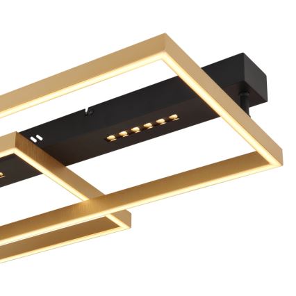 Globo 48461-54 - LED loftlampe LUFFY LED/54W/230V 39,8x90 cm sort/guld