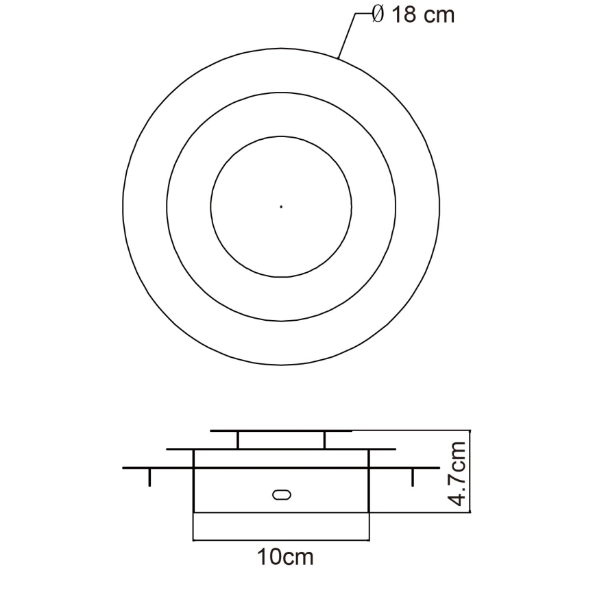 Globo - LED loftlampe LED/18W/230V 3000K Ø 18 cm guld