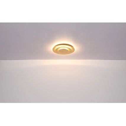 Globo - LED-loftlampe, 40 W, 230 V, 3000 K, Ø 49 cm, guldfarvet