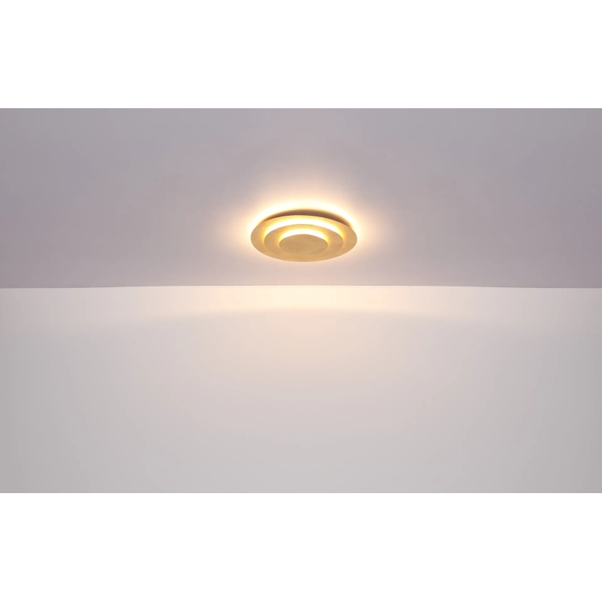 Globo - LED-loftlampe, 40 W, 230 V, 3000 K, Ø 49 cm, guldfarvet