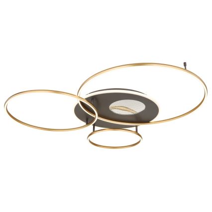 Globo - LED loftlampe dæmpbar LED/70W/230V 2700-6500K guldfarvet + fjernbetjening