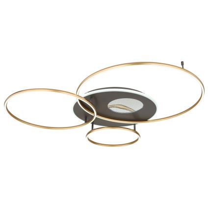 Globo - LED loftlampe dæmpbar LED/70W/230V 2700-6500K guldfarvet + fjernbetjening