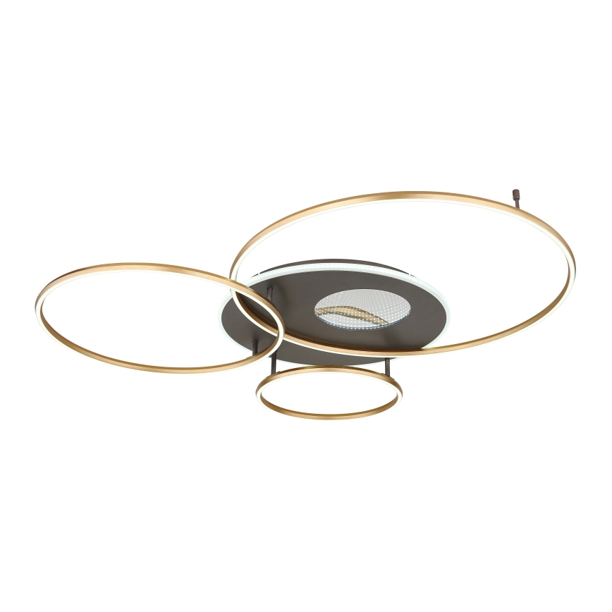 Globo - LED loftlampe dæmpbar LED/70W/230V 2700-6500K guldfarvet + fjernbetjening
