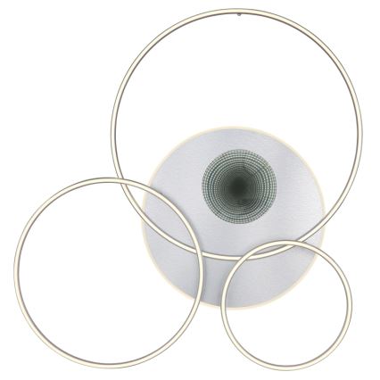 Globo - Dæmpbar LED-loftlampe LED/70W/230V 2700-6500K mat krom + fjernbetjening