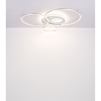 Globo - Dæmpbar LED-loftlampe LED/70W/230V 2700-6500K mat krom + fjernbetjening