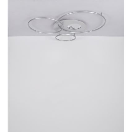 Globo - Dæmpbar LED-loftlampe LED/70W/230V 2700-6500K mat krom + fjernbetjening