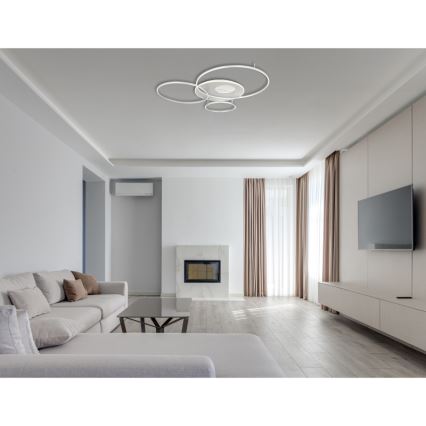 Globo - LED loftlampe dæmpbar LED/70W/230V 2700-6500K mat krom + fjernbetjening