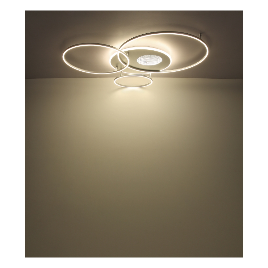 Globo - LED loftlampe dæmpbar LED/70W/230V 2700-6500K mat krom + fjernbetjening