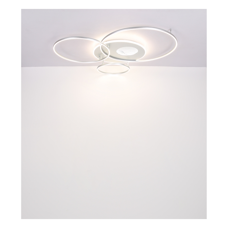 Globo - LED loftlampe dæmpbar LED/70W/230V 2700-6500K mat krom + fjernbetjening